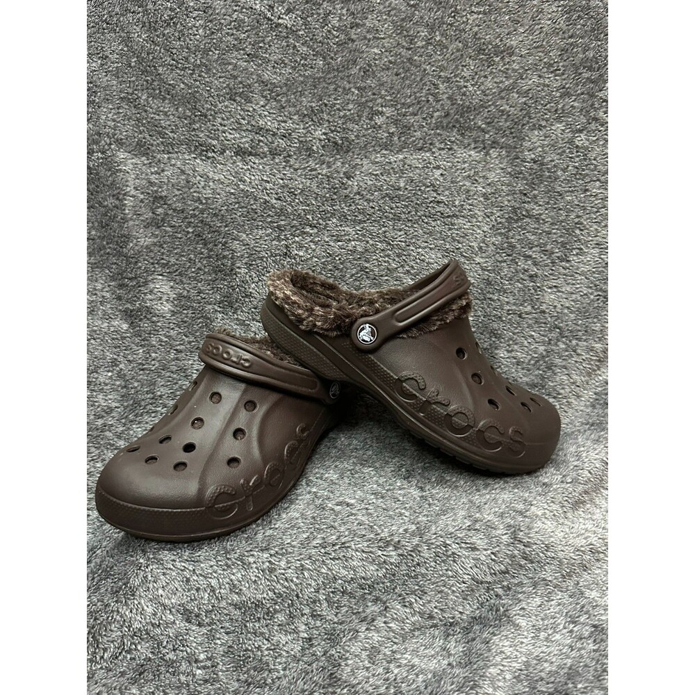 NWT Crocs Men's and Women's Unisex Baya Lined Clog M5/W7 Espresso